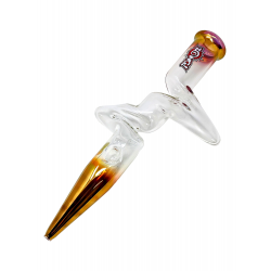 16" ZONG! Gold Fumed Edges with Clear Center Steamroller - [ZR50-U]